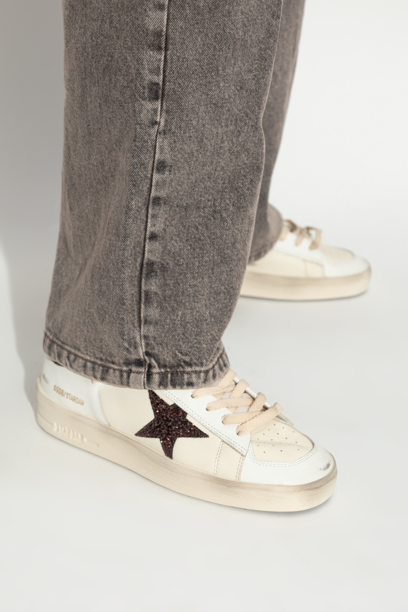 Golden Goose｜SNEAKERS (GWF00333 F006826 12165) Biały Buty sportowe `Stardan Con Collarino E Passalacci